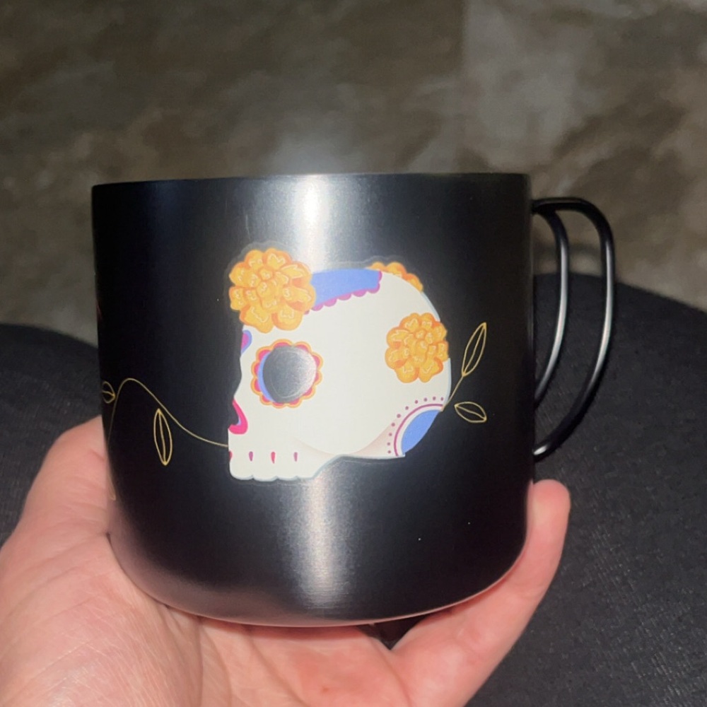 Starbucks day of the dead Mexico released 9/30/24 Stainless steel mug 12oz